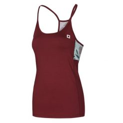 Damski tank top Ocun Artista wine. Czerwone topy Ocun, s, bez wzorów, bez kołnierzyka, bez ramiączek. Za 206.50 zł.