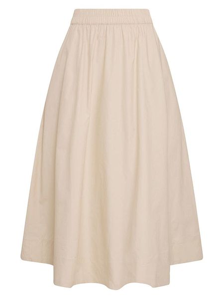 MOSS COPENHAGEN Spódnica w kolorze beżowym rozmiar: S. Brązowe spódnice Moss Copenhagen, s, bez wzorów, z bawełny, maxi. Za 239.95 zł.
