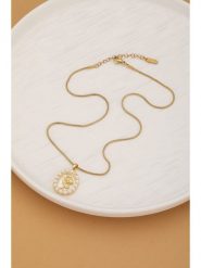 Atelier MIU Pozłacany naszyjnik z zawieszką i perłami - dł. 45 cm rozmiar: onesize. Białe naszyjniki Atelier MIU, z perłą, pozłacane. Za 39.99 zł.