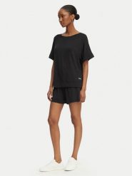 BOSS Piżama Element 50561022 Czarny Relaxed Fit. Czarne piżamy Boss, bez wzorów, z wiskozy, bez ramiączek. Za 449.99 zł.