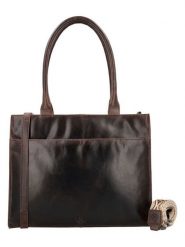 HIDE & STITCHES Skórzana torebka w kolorze brązowym - 38 x 29 x 7 cm rozmiar: onesize. Brązowe torby na laptopa HIDE & STITCHES, bez wzorów, z materiału, na ramię. Za 347.99 zł.