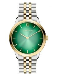 Liebeskind Zegarek kwarcowy w kolorze srebrno-złoto-zielonym rozmiar: onesize. Szare, analogowe zegarki Liebeskind, ze stali. Za 370.71 zł.