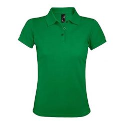 Damska Koszulka Polo Prime. Zielone koszulki polo SOL'S, s, bez wzorów, bez kołnierzyka, bez ramiączek. Za 110.99 zł.
