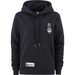 Bluza damska z kapturem MAJESTY. Czarne bluzy Majesty, l, bez wzorów, z bawełny, z kapturem. Za 329.00 zł.