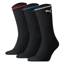 Skarpety Puma Sport Crew Stripe 3Pack czarne. Czarne skarpety Puma, bez wzorów. Za 48.99 zł.