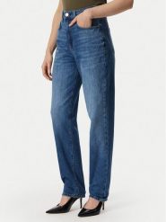 Guess Jeansy W6YA3J D1541 Niebieski Tapered Leg. Niebieskie jeansy Guess, z aplikacjami. Za 434.99 zł.