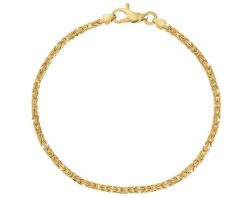 Złota bransoletka - splot królewski. Żółte bransoletki Apart, złote. Za 4,829.00 zł.