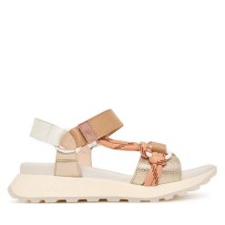 Sandały Hispanitas. Żółte sandały Hispanitas, bez wzorów, bez obcasa, na płaskiej podeszwie, bez zapięcia. Za 569.99 zł.