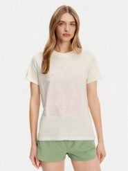 Roxy T-Shirt ERJZT05911 Écru Regular Fit. T-shirty Roxy, xl, bez wzorów, z bawełny, bez kołnierzyka, bez ramiączek. Za 79.99 zł.