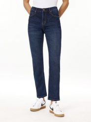 Scotch & Soda Dżinsy - Slim fit - w kolorze granatowym rozmiar: W32. Niebieskie jeansy Scotch & Soda, bez wzorów, z podwyższonym stanem. Za 158.47 zł.