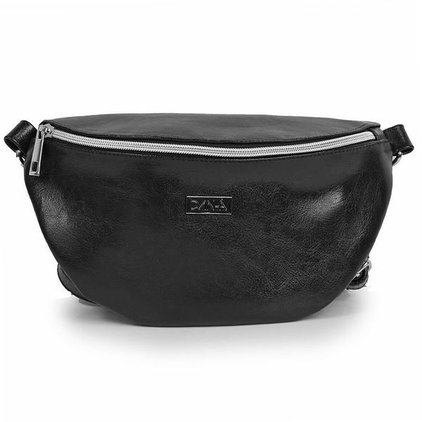 Skórzana saszetka czarna nerka damska DAN-A T440. Czarne torebki klasyczne DAN-A, bez wzorów, ze skóry, bez dodatków. Za 159.99 zł.