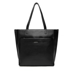 Torebka Lasocki. Czarne shopper Lasocki, bez wzorów, bez dodatków. Za 189.99 zł.