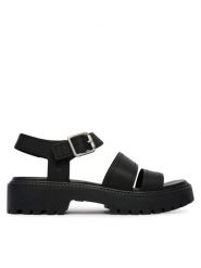 Timberland Sandały TB0A2EJMW021 Czarny. Czarne sandały Timberland, bez wzorów, ze skóry, bez obcasa, na płaskiej podeszwie, bez zapięcia. Za 499.99 zł.