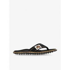 Japonki Gumbies Islander Canvas Flip-Flops. Czarne klapki Gumbies, bez wzorów, bez obcasa. Za 104.99 zł.