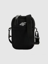 4F Saszetka - czarna Uniwersalny. Czarne torby na ramię 4f, bez wzorów, z materiału, na ramię, bez dodatków. Za 69.99 zł.
