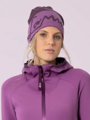 LaMunt Czapka beanie w kolorze fioletowym rozmiar: onesize. Różowe czapki LaMunt, bez wzorów, z wełny. Za 117.17 zł.