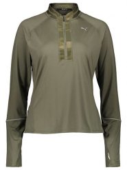 Puma Kurtka funkcyjna "Run Graphic Knit" w kolorze khaki rozmiar: XS. Brązowe kurtki sportowe Puma, xs, bez wzorów, bez kaptura, outdoorowe. Za 105.45 zł.
