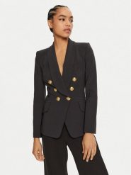 Elisabetta Franchi Marynarka GI-093-46E2-V560 Czarny Regular Fit. Czarne marynarki i żakiety Elisabetta Franchi, bez wzorów, z syntetyku. Za 2,119.00 zł.