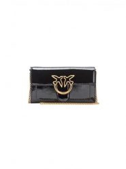 PINKO Torba Love One Wallet C AI 23-24 PCPL 100062 A10I Czarny. Czarne torebki klasyczne Pinko, bez wzorów, ze skóry, bez dodatków. Za 969.99 zł.