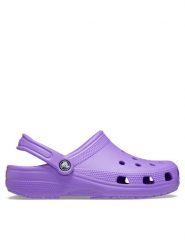 Crocs Klapki Classic Clog 10001 Fioletowy. Fioletowe klapki Crocs, bez wzorów, z tworzywa sztucznego, bez obcasa. Za 159.99 zł.