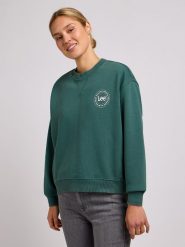 LEE DAMSKA BLUZA LEE ESSENTIAL GRAPHIC SWS EVERGREEN 112350243. Bluzy Lee, l, bez wzorów, bez kaptura. Za 189.99 zł.