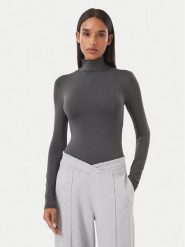 Guess Body V6BP04 K6317 Szary ciemny Slim Fit. Szare body Guess, xl, z aplikacjami, z syntetyku. Za 264.99 zł.