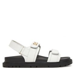 Sandały MEXX. Białe sandały Mexx, bez wzorów, bez obcasa, na płaskiej podeszwie, bez zapięcia. Za 249.99 zł.
