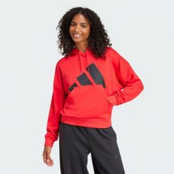 Bluza z kapturem Essentials Big Logo French Terry Loose. Czarne bluzy Adidas, xs, bez wzorów, z materiału, z kapturem. W wyprzedaży za 139.50 zł.