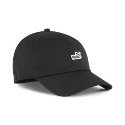 Czapka z daszkiem z naszywką z logo No. 1 ESS PUMA. Czarne czapki Puma, z aplikacjami, z bawełny. Za 53.99 zł.