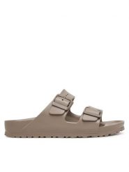 Birkenstock Klapki Arizona Eva 1030466 Beżowy. Brązowe klapki Birkenstock, bez wzorów, z syntetyku, bez obcasa. Za 199.99 zł.