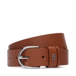 Pasek Tommy Hilfiger. Brązowe paski TOMMY HILFIGER, bez wzorów. Za 229.99 zł.
