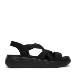 Sandały Remonte. Brązowe sandały Remonte, bez wzorów, bez obcasa, na płaskiej podeszwie, bez zapięcia. Za 329.99 zł.