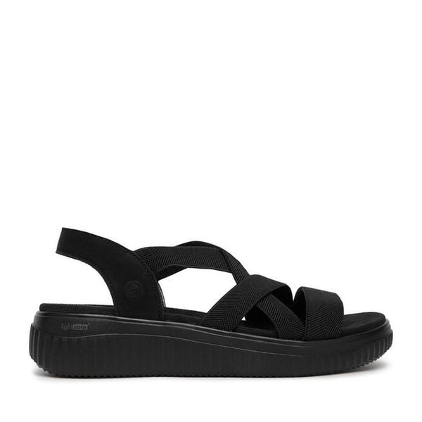 Sandały Remonte. Brązowe sandały Remonte, bez wzorów, bez obcasa, na płaskiej podeszwie, bez zapięcia. Za 329.99 zł.