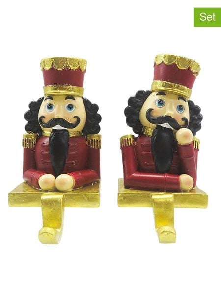 Clayre & Eef Uchwyty (2 szt.) ze wzorem na skarpety świąteczne - 7 x 12 x 6 cm rozmiar: onesize. Czarne skarpety Clayre & Eef, bez wzorów, z materiału. Za 152.62 zł.