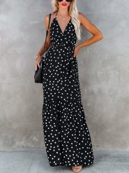 Milan Kiss Sukienka w kolorze czarnym ze wzorem rozmiar: XL. Czarne sukienki Milan Kiss, xl, bez wzorów, bez kołnierzyka, bez ramiączek, maxi. Za 210.95 zł.