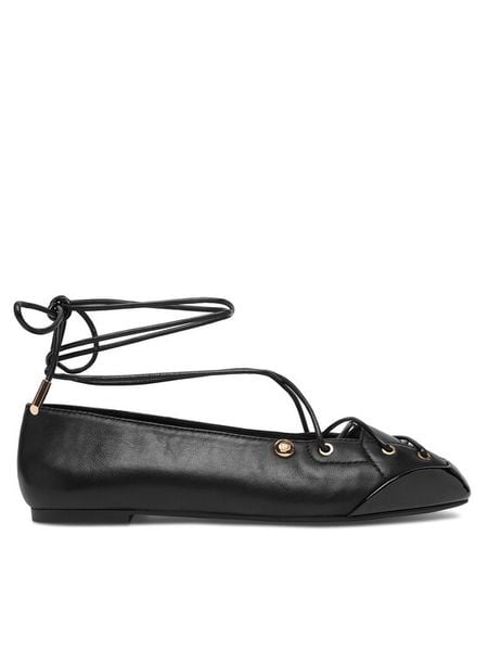 Liu Jo Baleriny Brigitte 17 SF6079 PX532 Czarny. Czarne baleriny Liu Jo, bez wzorów, ze skóry, bez obcasa. Za 659.99 zł.