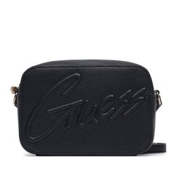 Torebka Guess. Czarne listonoszki Guess, z aplikacjami, bez dodatków. Za 259.99 zł.