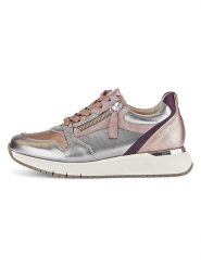 Gabor Skórzane sneakersy w kolorze srebrno-jasnoróżowym rozmiar: 39. Różowe trampki Gabor, bez wzorów, bez zapięcia. Za 249.95 zł.