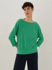 Someday Sweter "Umirai" w kolorze zielonym rozmiar: 38. Zielone swetry someday., bez wzorów, bez ramiączek. Za 100.99 zł.