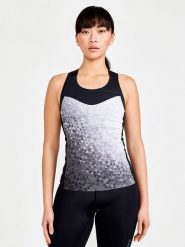 Craft Top sportowy "ADV Endur" w kolorze czarno-białym rozmiar: S. Białe koszulki sportowe Craft, bez wzorów, z materiału, bez ramiączek, outdoorowe. Za 104.89 zł.