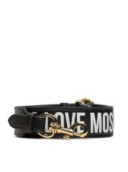 LOVE MOSCHINO Wymienny pasek do torebki JC6404PP1LLV100A Czarny. Czarne paski Love Moschino, bez wzorów, ze skóry. Za 169.99 zł.