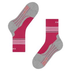 Skarpetki damskie Falke RU4 Endurance Reflect. Czerwone skarpety Falke, bez wzorów. Za 153.50 zł.