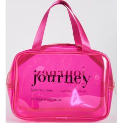 Przezroczysta kosmetyczka - Różowy. Kufry i kosmetyczki Sinsay. Za 24.99 zł.