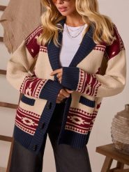 Milan Kiss Kardigan w kolorze beżowym rozmiar: M. Brązowe kardigany Milan Kiss, m, bez wzorów. Za 152.99 zł.