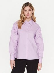 Silvian Heach Koszula GPP23391CA Fioletowy Regular Fit. Fioletowe koszule Silvian Heach, bez wzorów, z bawełny, bez kołnierzyka, bez ramiączek. Za 319.99 zł.