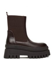DeeZee Sztyblety CEO-HY60290S-1 Beżowy. Brązowe botki DeeZee, bez wzorów, z materiału, bez obcasa, na płaskiej podeszwie, bez zapięcia. Za 199.99 zł.