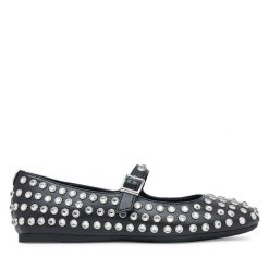 Baleriny Guess. Czarne baleriny Guess, z aplikacjami, bez obcasa. Za 719.99 zł.