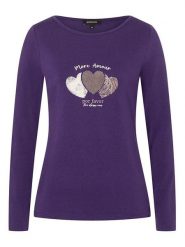 More & More Koszulka w kolorze fioletowym rozmiar: 34. Różowe bluzki More & More, bez wzorów, bez kołnierzyka, bez ramiączek. Za 56.99 zł.