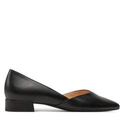 Baleriny HÖGL. Czarne baleriny Högl, bez wzorów, bez obcasa. Za 449.99 zł.