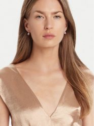 Swarovski Kolczyki Bella 5734235 Srebrny. Szare kolczyki SWAROVSKI, metalowe. Za 399.99 zł.